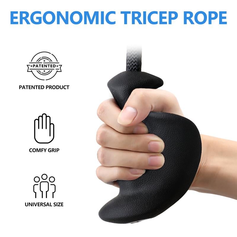 Ergonomic Handle Triceps Training Cord 9827327148334-1