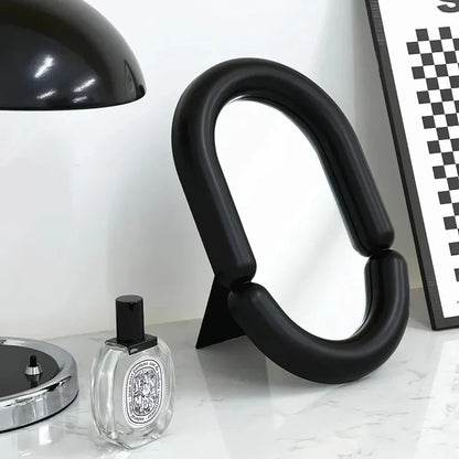 Elegant Irregular Oval Shaped Tabletop Mirror For Home Décor 14815621120326-1