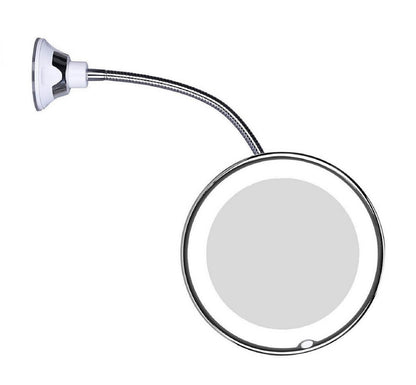 Makeup Mirror With Flexible Arm & Magnifier | Wall Mounted Led Light 10145067499859-1