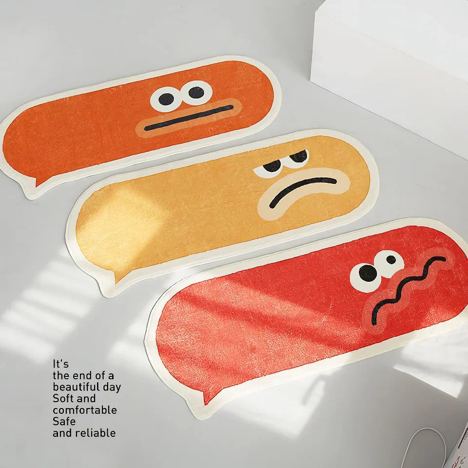 Home Bedroom Oval Plush Rug – Cozy And Creative Bedside Carpet 14815614927174-1