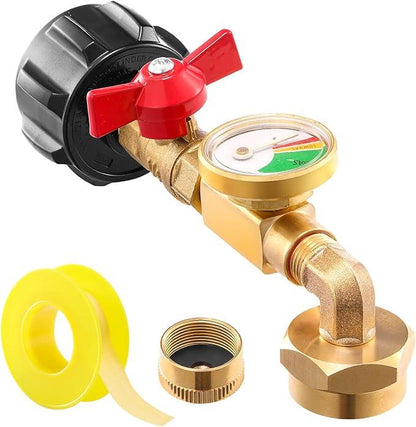 Top-Rated Propane Refill Elbow Adapter with Tank Gauge 9789395370265-1