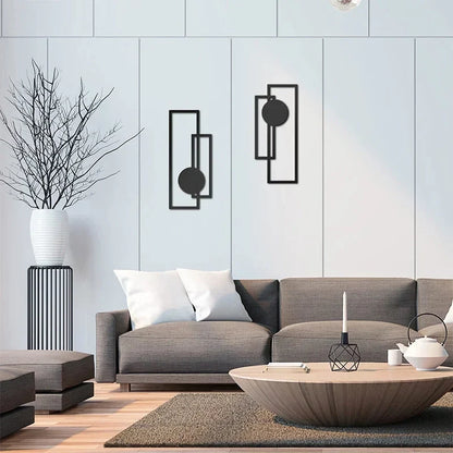 Nordic Iron Silhouette Wall Hanging Set 14815612010822-1