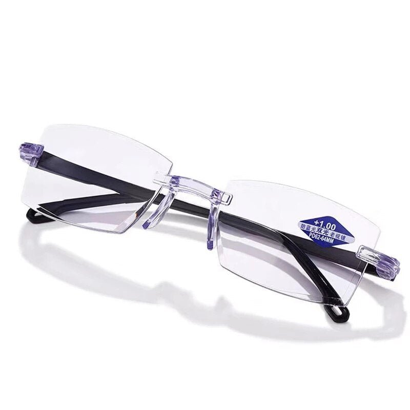 Lightweight Rimless Progressive Multifocal Anti-Blue Light Reading Glasses 8745892479310-1