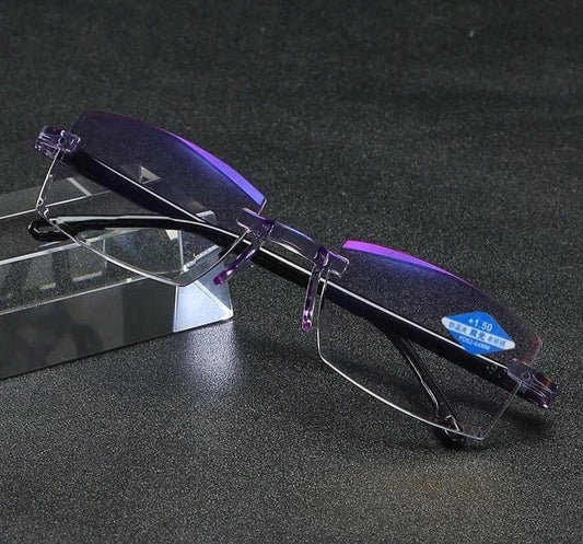 Lightweight Rimless Progressive Multifocal Anti-Blue Light Reading Glasses 8745892479310-1