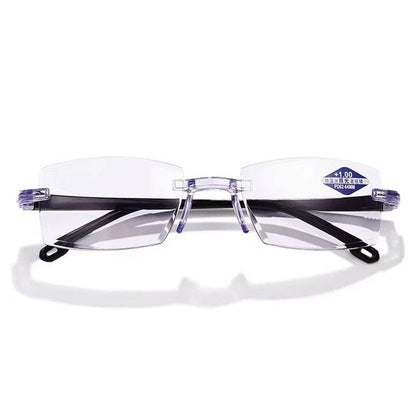 Lightweight Rimless Progressive Multifocal Anti-Blue Light Reading Glasses 8745892479310-1