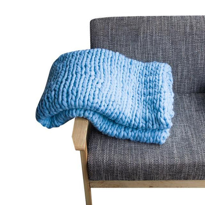 Area Hand Knitted Chunky Blanket 6041193676954-1