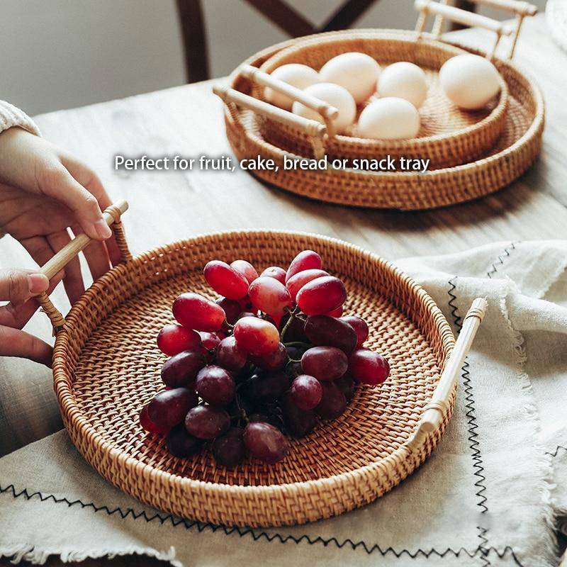 Rattan Tray For Serving Food Storage And Home Table Decoration 6877930815642-1