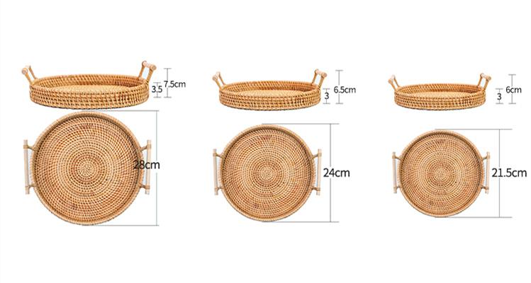 Rattan Tray For Serving Food Storage And Home Table Decoration 6877930815642-1