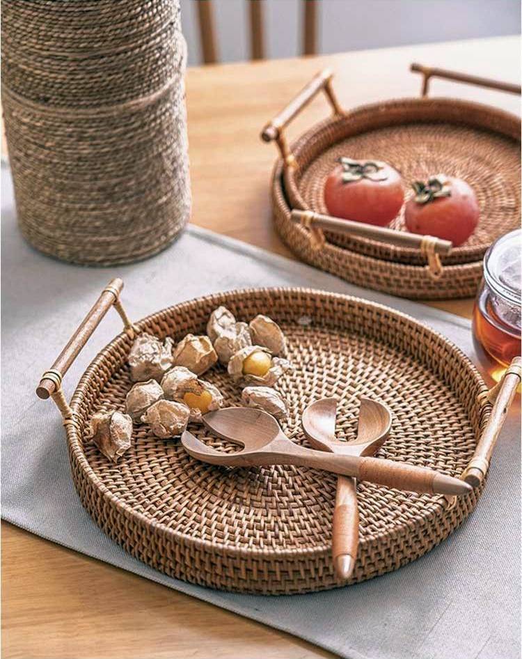 Rattan Tray For Serving Food Storage And Home Table Decoration 6877930815642-1