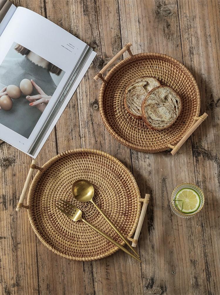 Rattan Tray For Serving Food Storage And Home Table Decoration 6877930815642-1