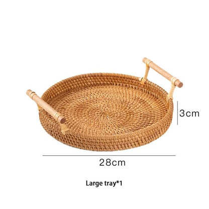 Rattan Tray For Serving Food Storage And Home Table Decoration 6877930815642-1