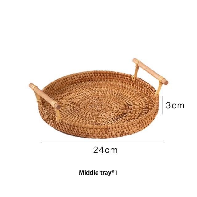 Rattan Tray For Serving Food Storage And Home Table Decoration 6877930815642-1