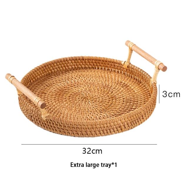 Rattan Tray For Serving Food Storage And Home Table Decoration 6877930815642-1