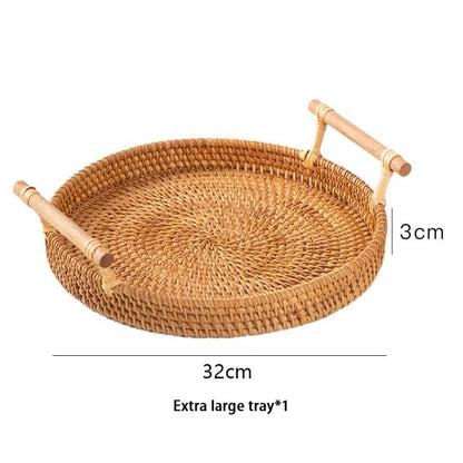 Rattan Tray For Serving Food Storage And Home Table Decoration 6877930815642-1
