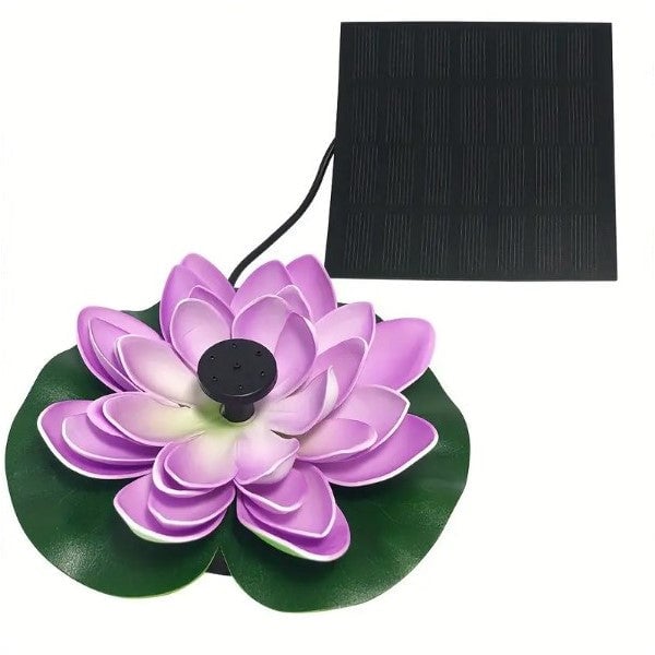 Solar Lotus Fountain for Peaceful and Beautiful Garden Decoration 15051872633158-1