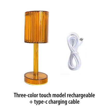 Touch Control Crystal Lamp For Elegant Bedroom Ambient Night Lighting 8656143778073-1