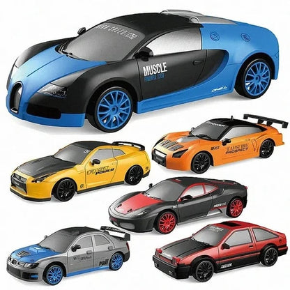 Mini Remote Control Drift Car Gyro Lights Metal Tires 9566558093614-1