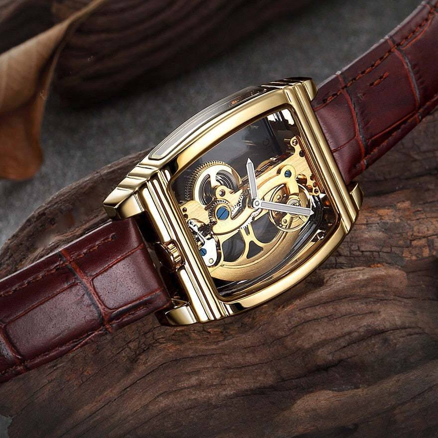 Transparent Automatic Mechanical Skull Luxury Gear Watch 9699766108462-1