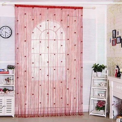 Romantic Rose Sheer Curtains No-Drill Installation Privacy Elegant Home Decor 14981445976390-1