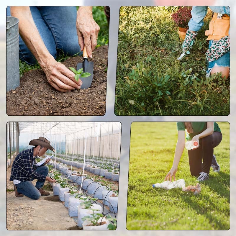 Adjustable Garden Kneeling Stool Belt Support Cushion Steel Frame 9824343753006-1