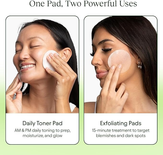 Exfoliating Face Pads for Bright Smooth Youthful Skin Renewal 15051805425990-1