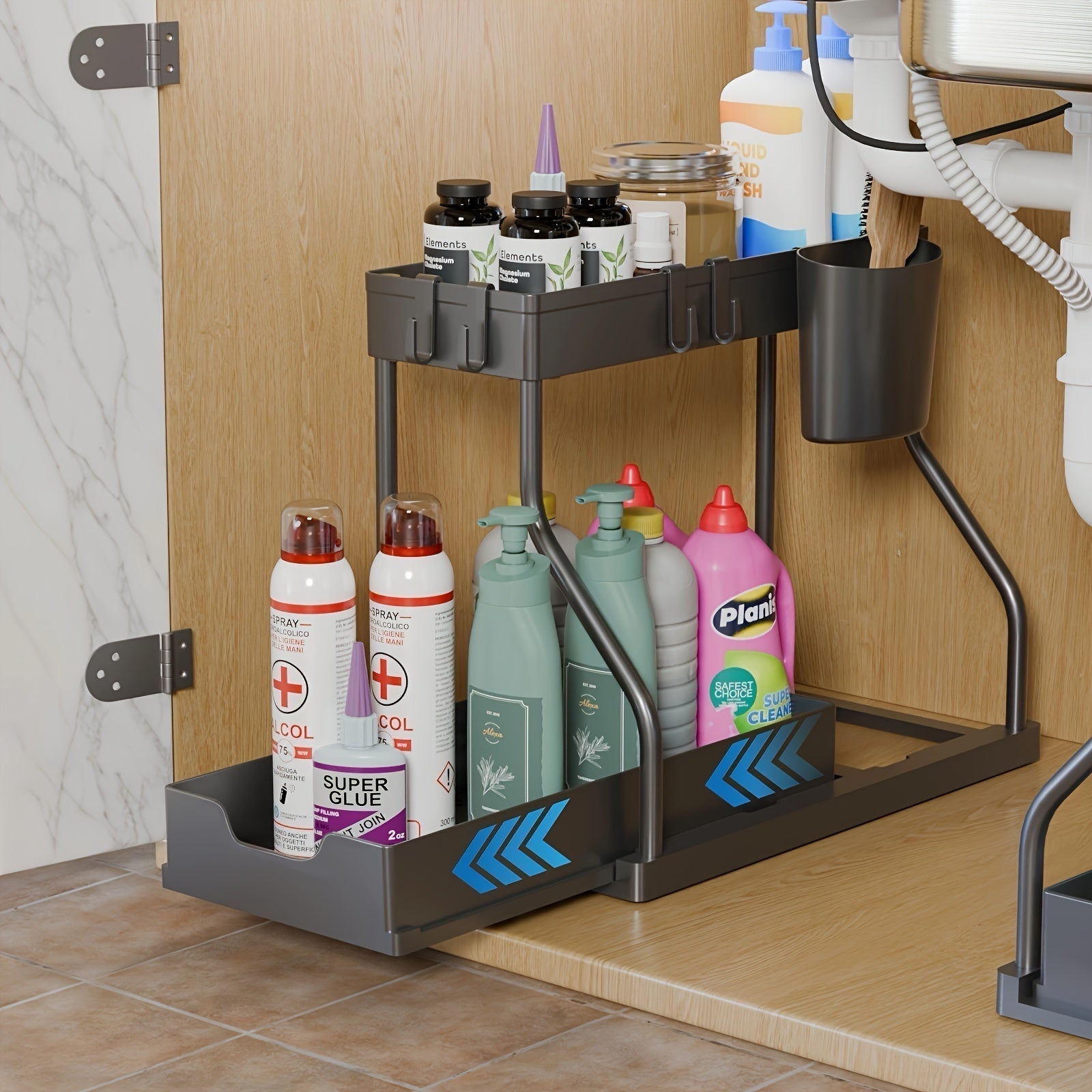 Sliding Cabinet Organizer for Smart and Space-Saving Storage 15001517490502-1