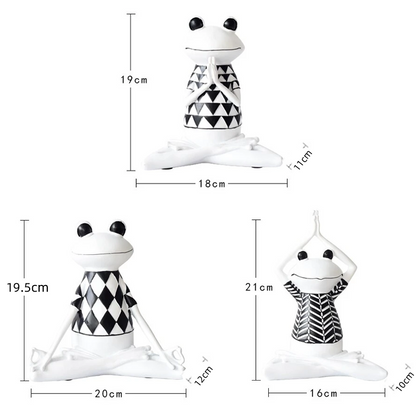Yoga Meditation Frog Ornament For Peaceful Zen Garden Home Decoration 6850474246244-1