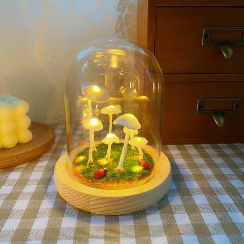 Original Night Light/Cute Retro Mushroom Night Light /Gift Light/Handmade mushroom lamp 8956800499993-1