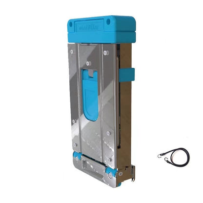 Stainless Steel Folding Luggage Trolley Travel Mini Shopping Trolley with Two Wheels 8657755668761-1