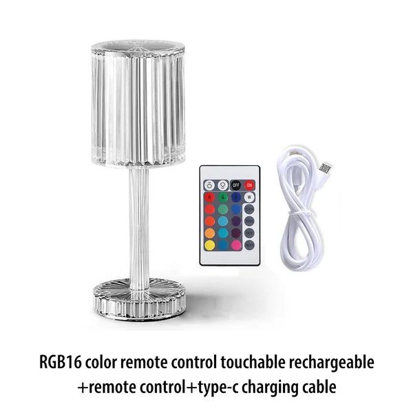 Touch Control Crystal Lamp For Elegant Bedroom Ambient Night Lighting 8656143778073-1