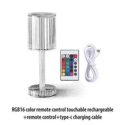 Touch Control Crystal Lamp For Elegant Bedroom Ambient Night Lighting 8656143778073-1