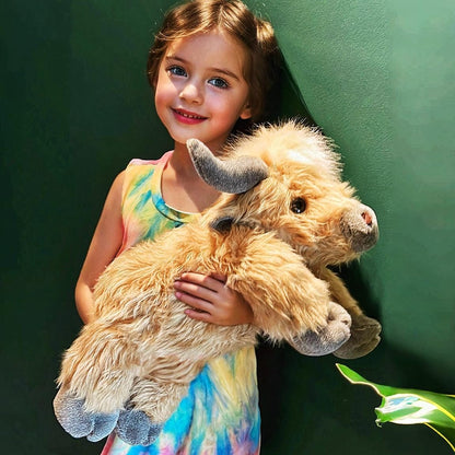 Cute Cartoon Highland Cow Cuddly Toy 12027783414078-1