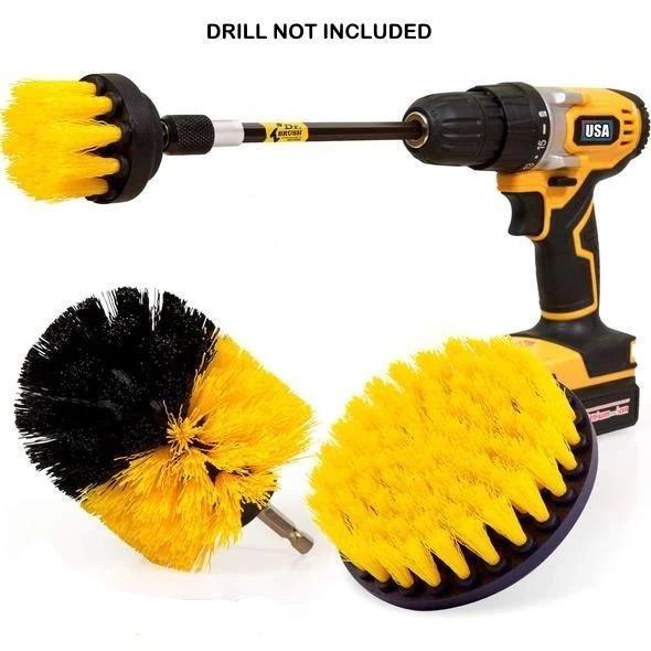 Power Drill Scrubber Brush Kit For Multi-Surface 7931610726683-1
