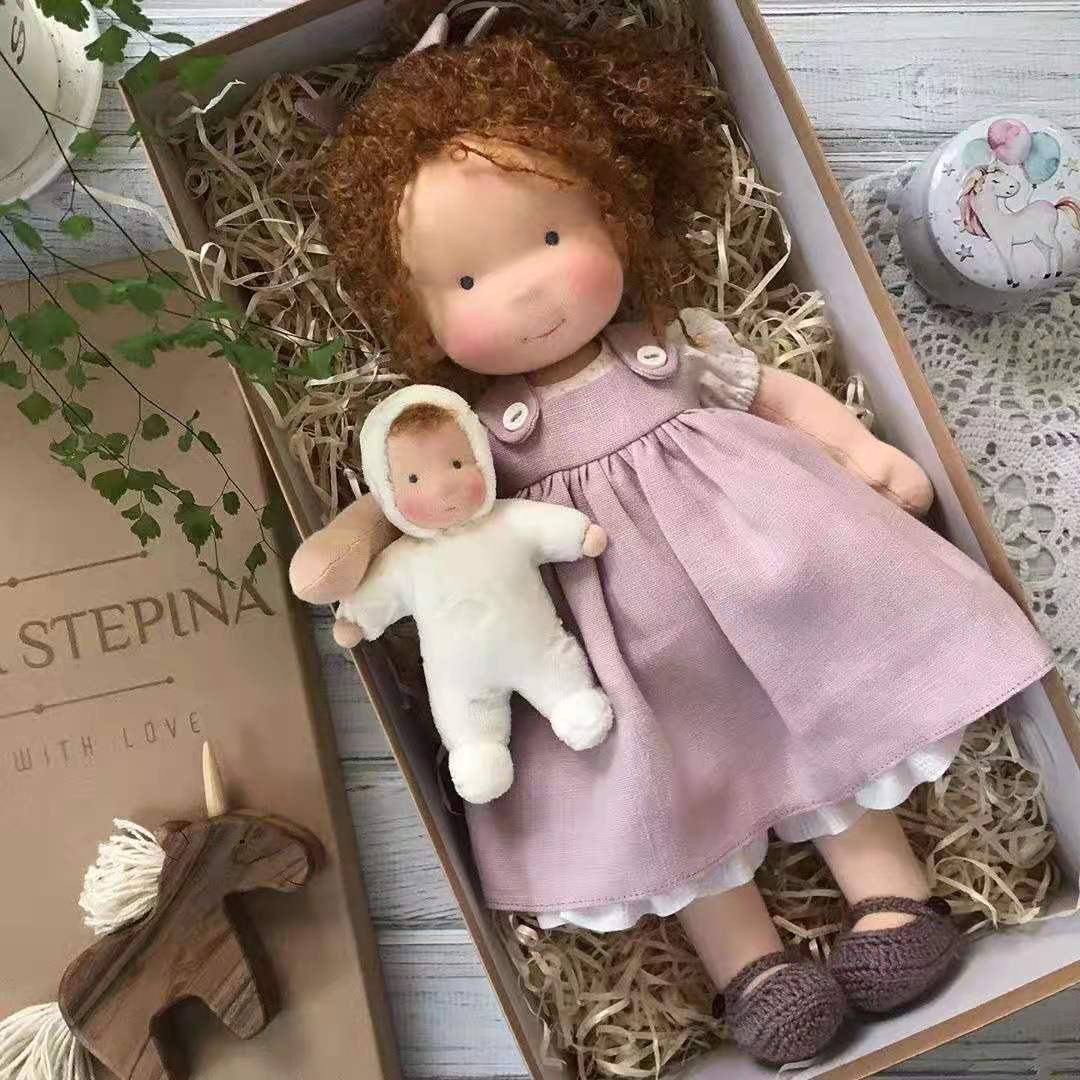 Gift for Kids-Handmade Waldorf Doll 8959340413209-1