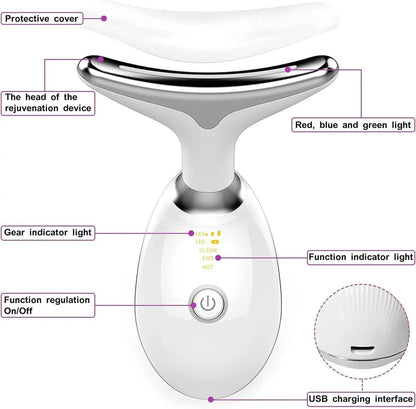 Serenetouch - 3-In-1 Facial Massager With Light Therapy, Vibration & Heat Function 10186528129288-1