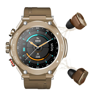 Smartwatch With Wireless Earphones Bluetooth Calls Fitness Tracker Waterproof 9827326230830-1