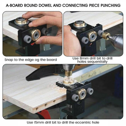 Adjustable Drill Locator Assists Accurate Holes For Precise Woodworking Projects 8450667184259-1
