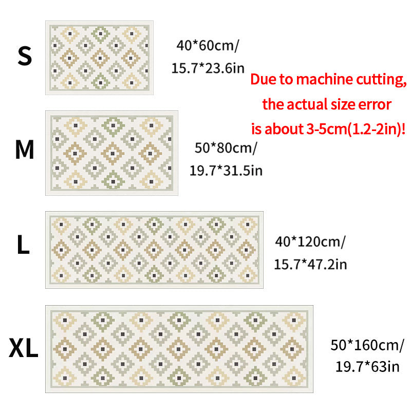 Bohemian Style Geometric Non-Slip Kitchen Mat 14815610372422-1