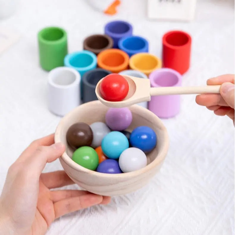 Sorting Toy | Fine Motor Skill Builder | Educational Cups & Balls Set 15181595738438-1