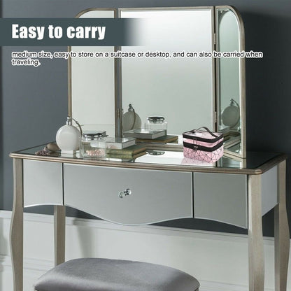 Double Layer Transparent Cosmetic Makeup Bag With Zipper Travel Organizer 8512797475118-1