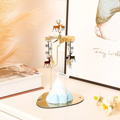 Romantic Thermal Rotating Candle Holder Stainless Steel Home Decoration 9539189113134-1