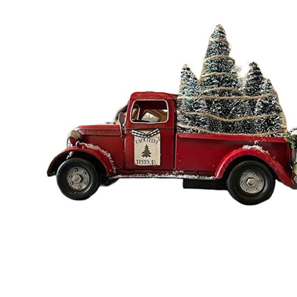 Red Farm Truck Centerpiece With Removable Tree Rustic Decor 9628526117166-1