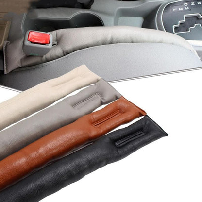 Adjustable Car Seat Gap Filler Organizer Pu Leather Universal 8745865773390-1