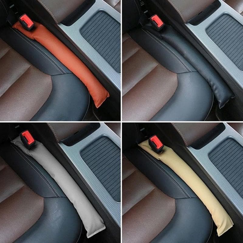 Adjustable Car Seat Gap Filler Organizer Pu Leather Universal 8745865773390-1