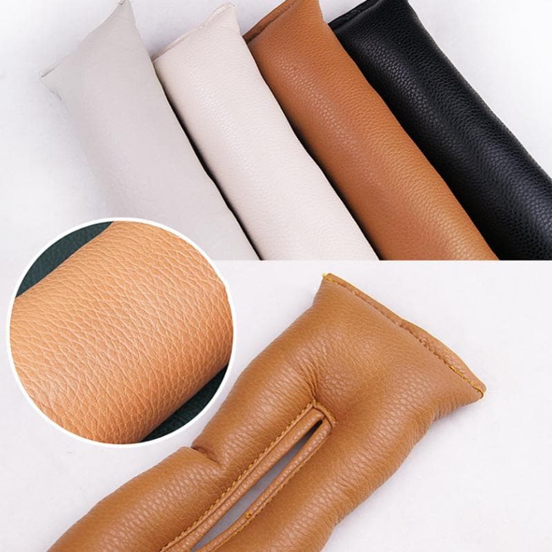 Adjustable Car Seat Gap Filler Organizer Pu Leather Universal 8745865773390-1
