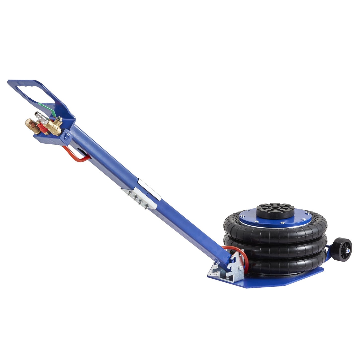 Air Jack, 3 Ton 6600 Lbs Triple Bag Air Jack, Airbag Jack With Six Steel Pipes, Lift Up, 3-5 S Fast Lifting Pneumatic Jack, With Adjustable Long Handles For Cars, Garages, Repair Blue 8922093060316-1