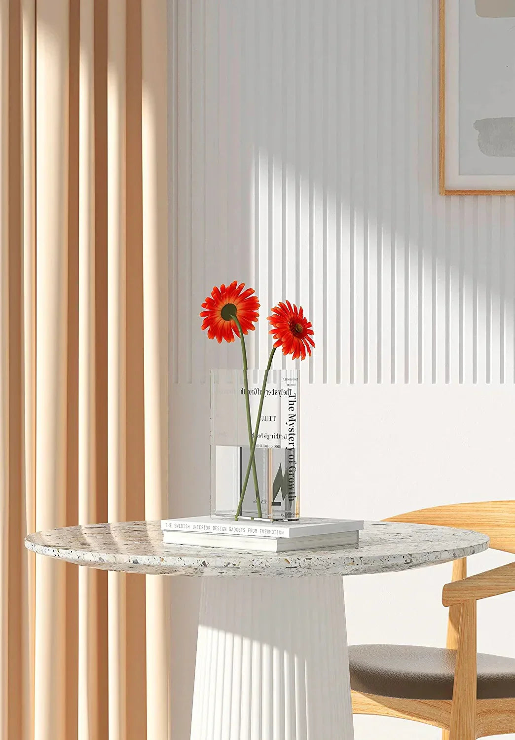 Transform Your Space With This Exquisite Book-Shaped Flower Vase 14989188104518-1