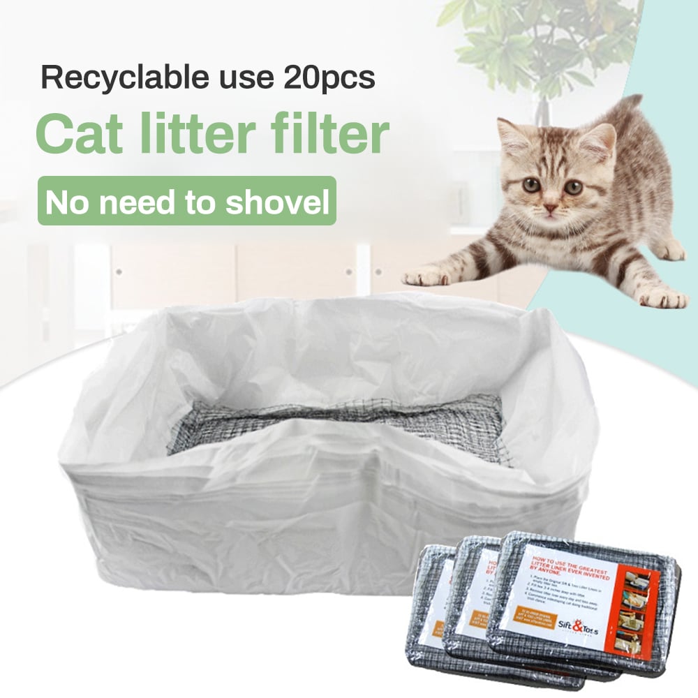 Reusable Cat Litter Box Liners For Fast Odorless Mess Cleanup 14980476469574-1