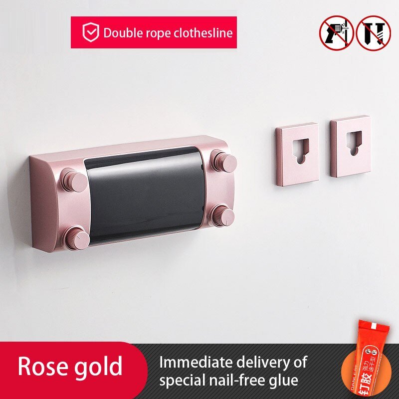 Retractable Clothes Line Dryer Wall Mounted Indoor Outdoor Laundry Hanger 14814317478214-1