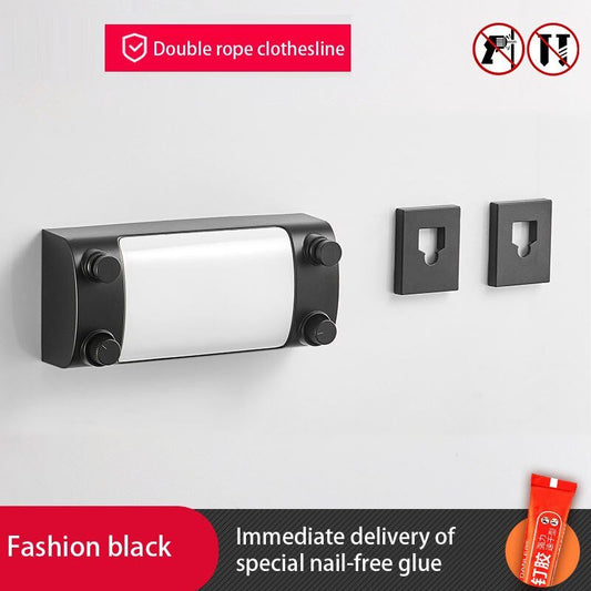 Retractable Clothes Line Dryer Wall Mounted Indoor Outdoor Laundry Hanger 14814317478214-1